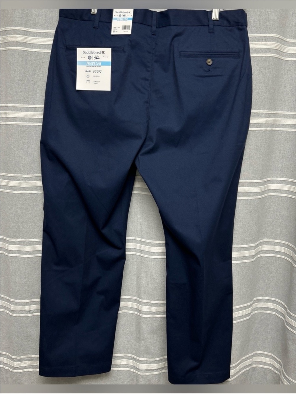 Saddlebred Traveler Navy Men's Dress Pants - Classic Fit NWT